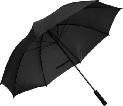 Grand kvalitets paraply med 131 cm skærm og windproof konstruktion