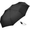 Sort stormsikker paraply – Hugo kompakt paraply med windproof stel