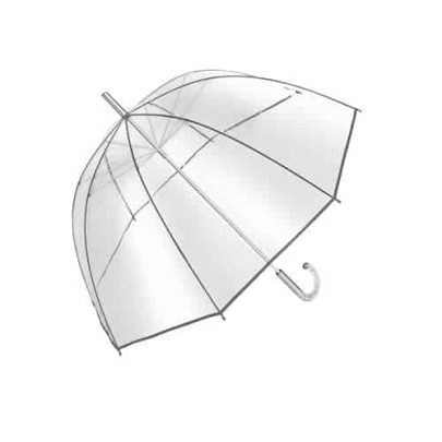 Retro transparent paraply