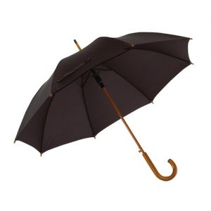 sort paraply træhåndtag