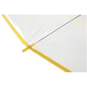 Transparent gul paraply