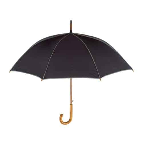 Paraply sort og grå finder du billigt her - Dance