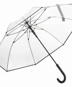 Gennemsigtig sort paraply