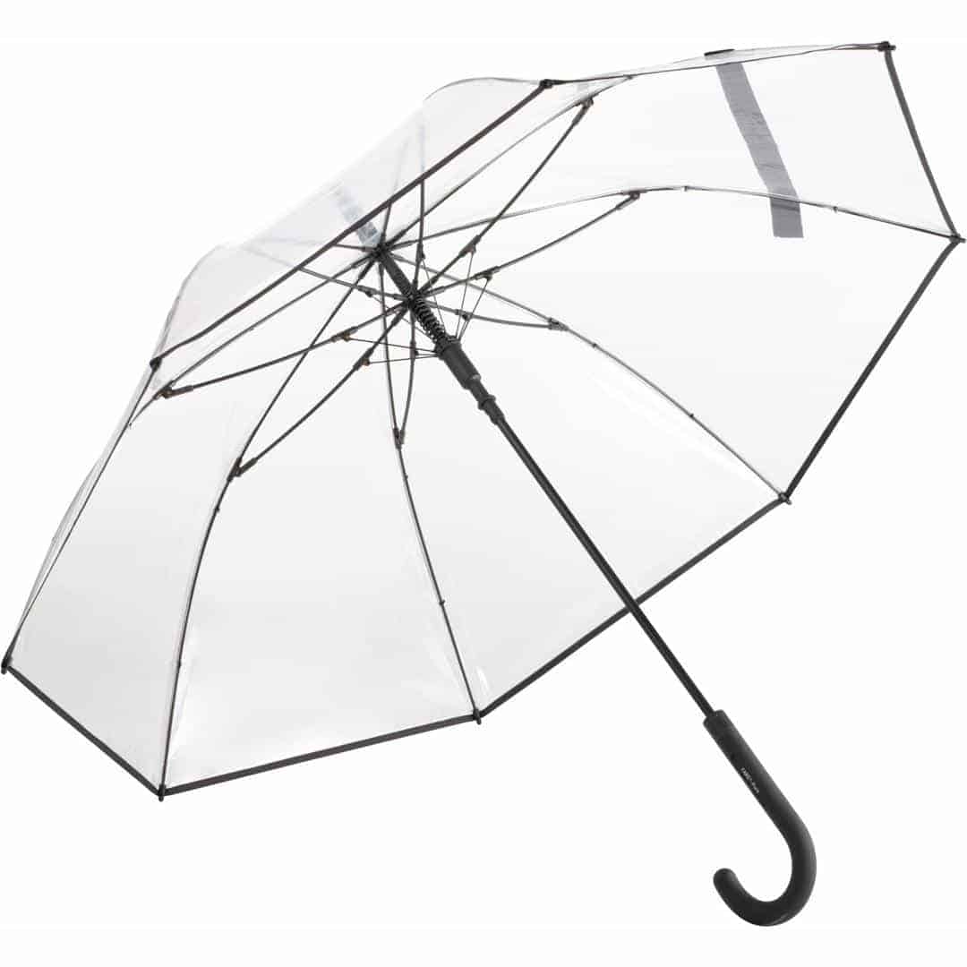 Gennemsigtig sort paraply eksklusiv transparent paraply - Nevada