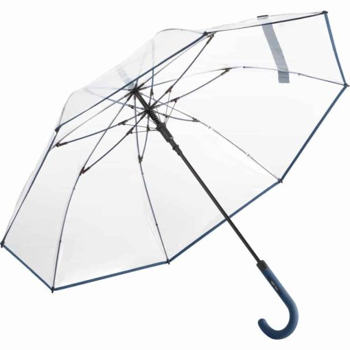 Paraply transparent marine blå