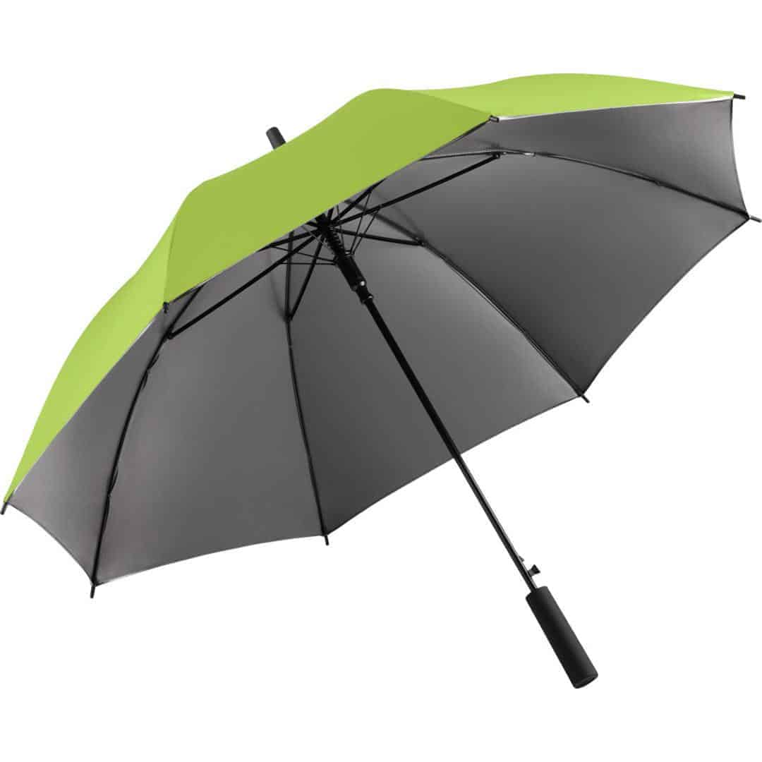 Lime farvet luksus paraply 2 farvet skærm - Luxury