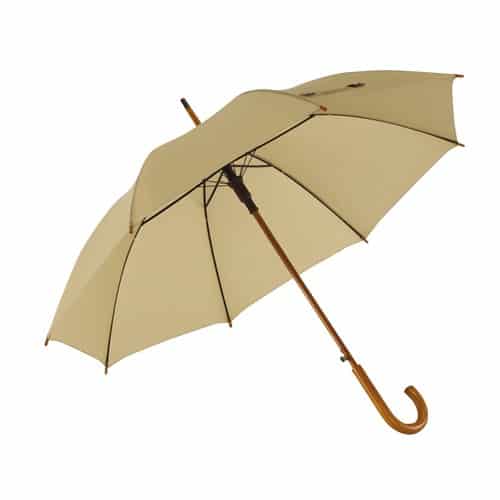 16: Beige stok paraply  -  hold dig tør og smart - Buddy