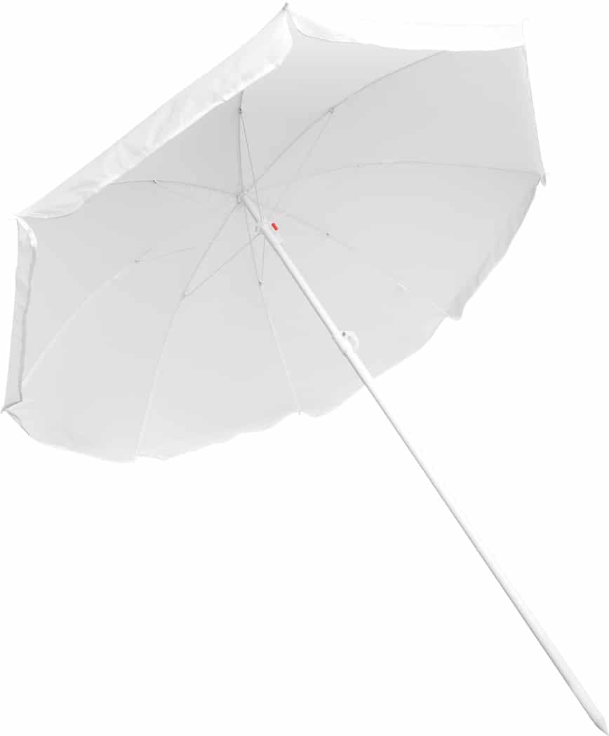 Parasol - Hvid - 145 cm i diameter - Paraplybutik.dk