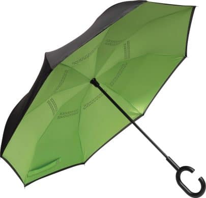 Omvendt paraply lysegrøn
