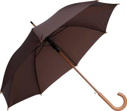 paraply diameter 103 cm Oscar mørkebrun stokparaply