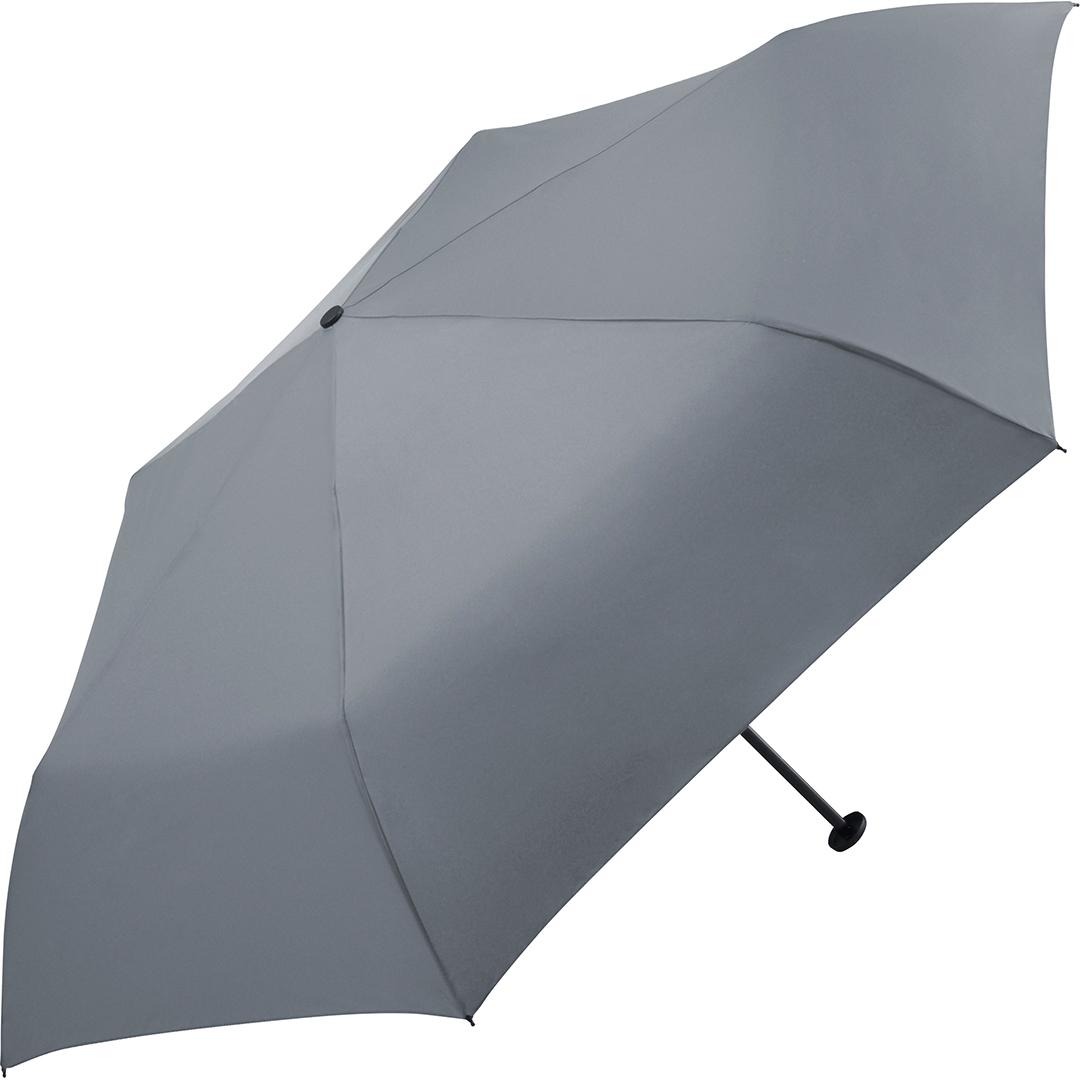 Se Ultra lille paraply grå kun 20 cm & 95 gram - Ultra let hos Paraplybutik.dk