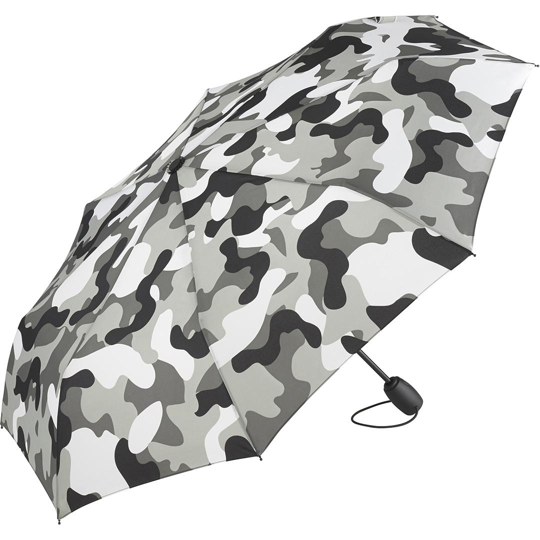 Grå camouflage taskeparaply – kompakt automatisk windproof paraply Camouflage grøn