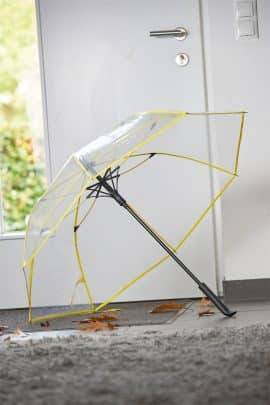 Gul transparent paraply