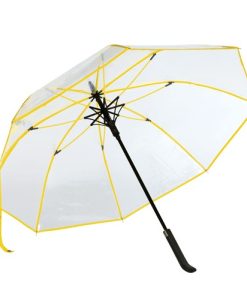 Gul transparent paraply