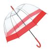 rød gennemsigtig paraply
