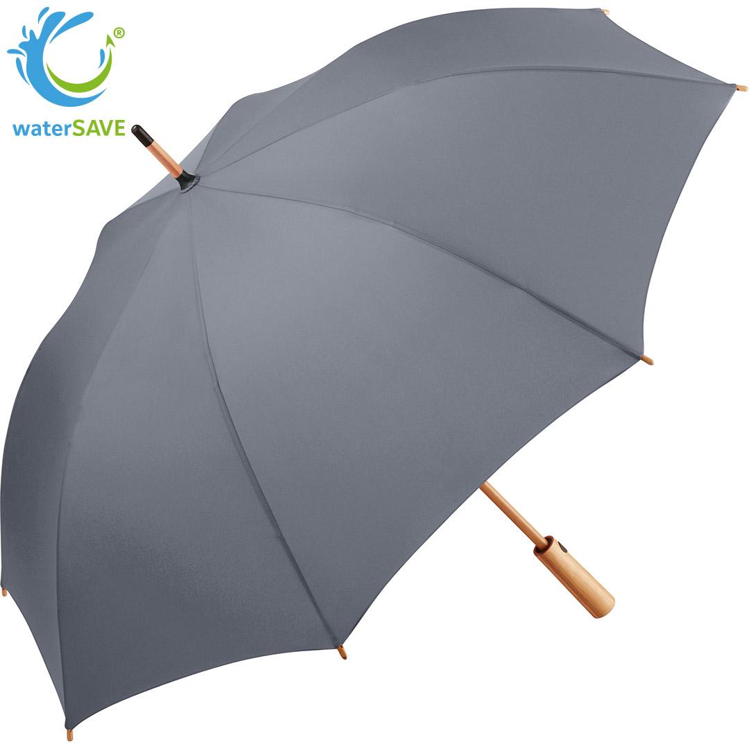 Se Køb her grå golf paraply til blot 249 Kr i bæredygtige materialer hos Paraplybutik.dk