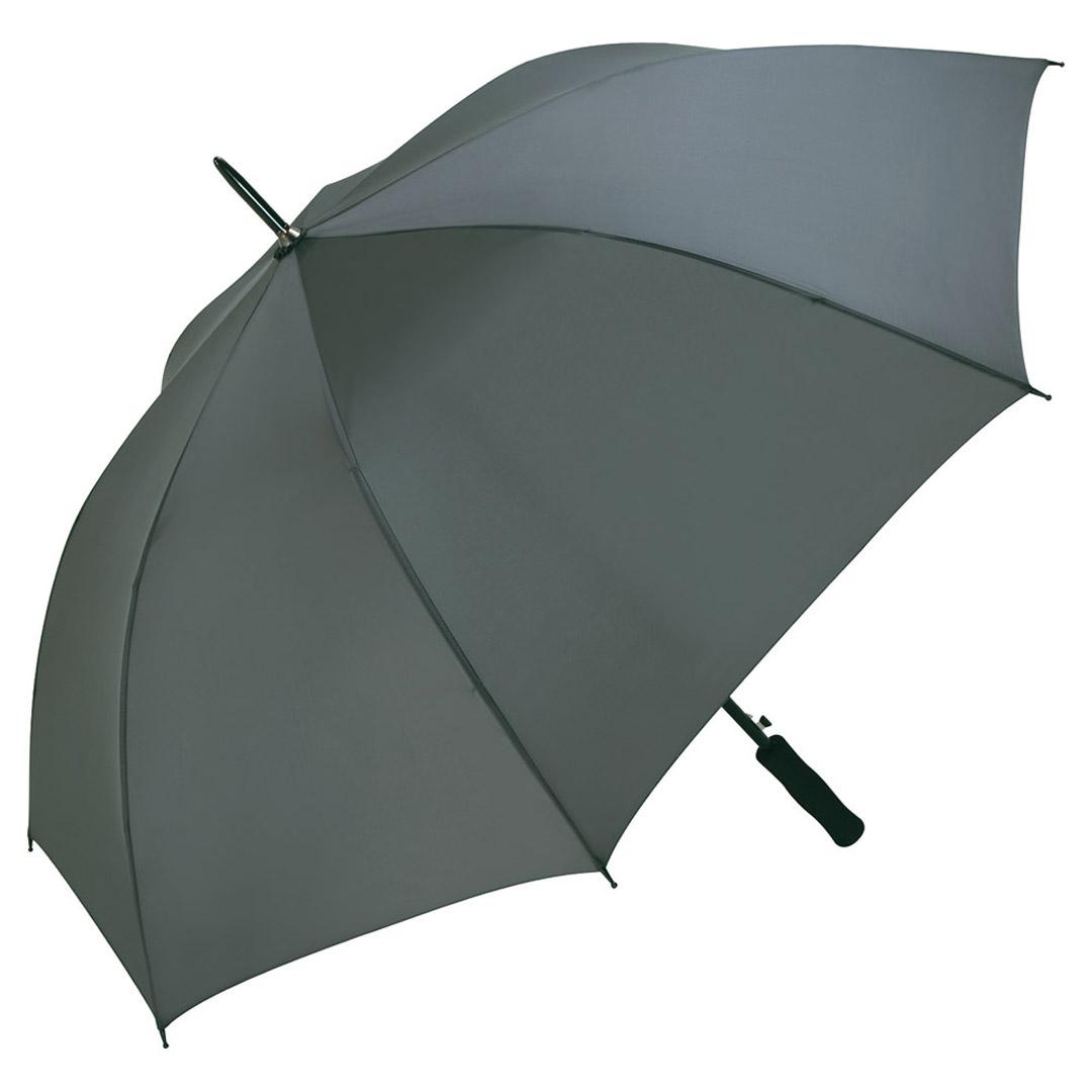 Se Grå automatisk paraply - Smart blødt skumhåndtag - Oliver hos Paraplybutik.dk