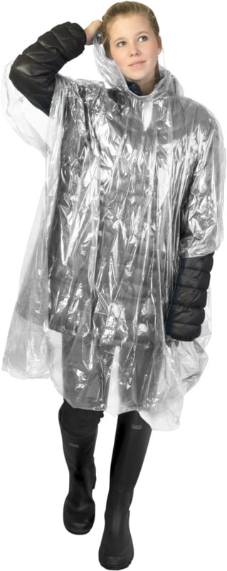 Poncho - Klar - 120 cm i diameter - Paraplybutik.dk
