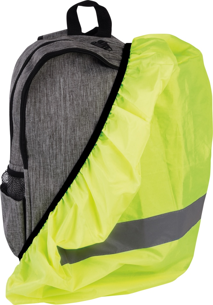 Regnslag til rygsæk 20-30 liter med refleks - gul